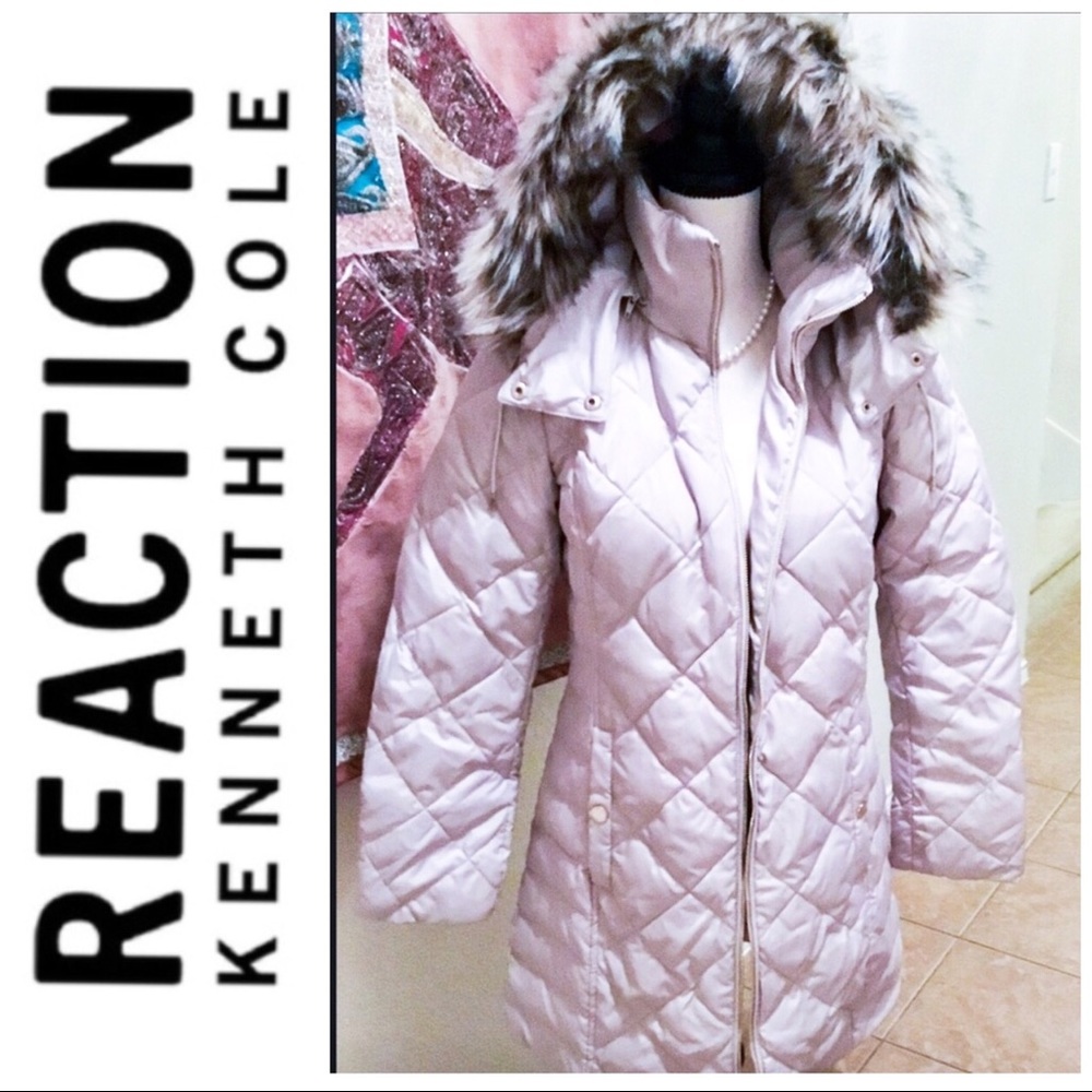 Kenneth Cole Reaction Frost Down Puffer Coat - Picture 6 of 6